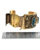 Navajo 14K Yellow Gold & Turquoise Watch Bracelet